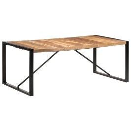 Valgomojo Stalas, 200X100X75cm Medienos Masyvas