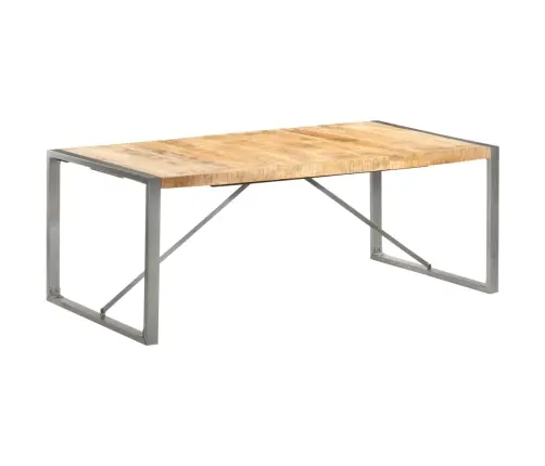 Söögilaud, 200 X 100 X 75 cm Töötlemata Mangopuit