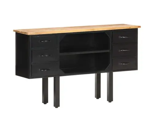 Kumode, 110X30X65 Cm, Neapstrādāts Mango Masīvkoks, Tērauds Vidaxl