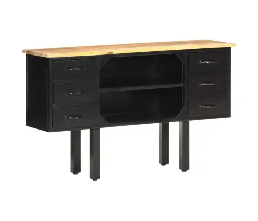 Kumode, 110X30X65 Cm, Neapstrādāts Mango Masīvkoks, Tērauds Vidaxl