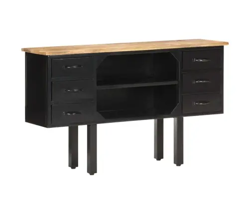 Kumode, 110X30X65 Cm, Neapstrādāts Mango Masīvkoks, Tērauds Vidaxl