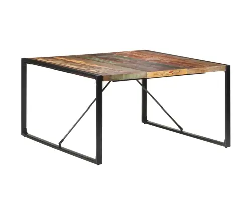 Virtuves Galds, 140X140X75 Cm, Pārstrādāts Masīvkoks Vidaxl