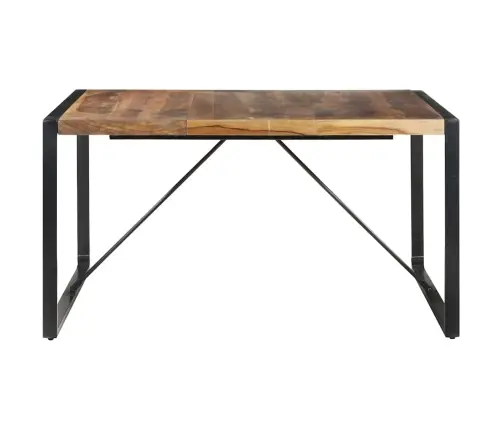 Virtuves Galds, 140X140X75 Cm, Masīvkoks Vidaxl