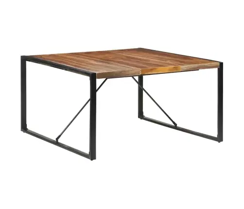 Virtuves Galds, 140X140X75 Cm, Masīvkoks Vidaxl