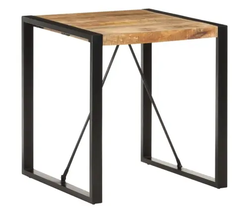 Virtuves Galds, 70X70X75 Cm, Neapstrādāts Mango Masīvkoks Vidaxl