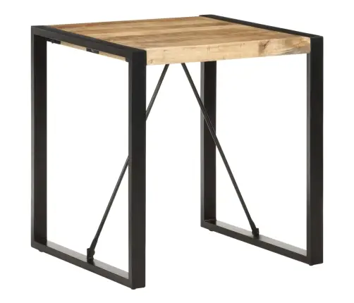 Virtuves Galds, 70X70X75 Cm, Neapstrādāts Mango Masīvkoks Vidaxl