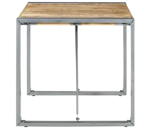 Valgomojo Stalas, 80X80X75cm Neapdorota Mango Mediena