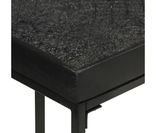 Konsoles Galds, Melns, 110X35X76 Cm, Akācijas Un Mango Koks Vidaxl
