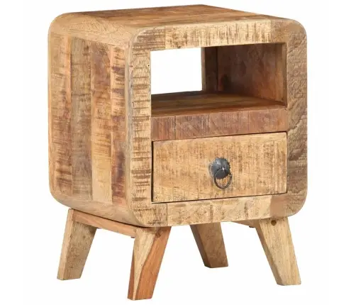Naktsskapītis, 30X30X41 Cm, Neapstrādāts Mango Koks Vidaxl