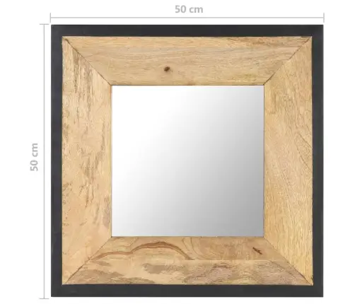 Spogulis, 50X50 Cm, Mango Masīvkoks Vidaxl