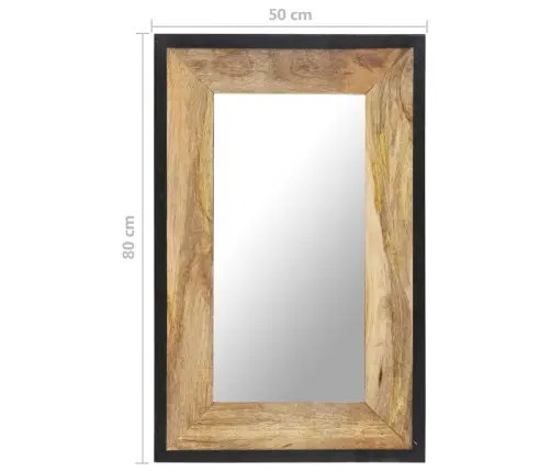 , Peegel, 80 X 50 cm Mangopuit
