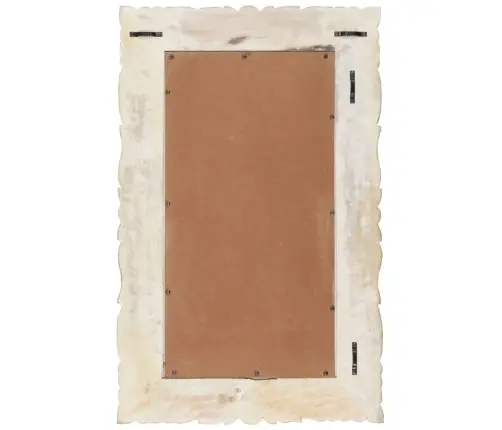 Spogulis, Balts, 80X50 Cm, Mango Masīvkoks Vidaxl