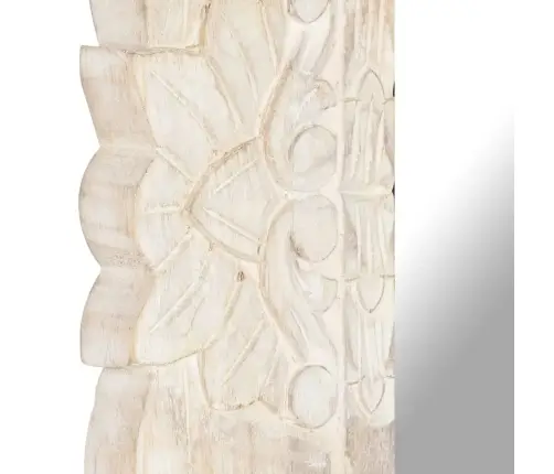 Spogulis, Balts, 110X50 Cm, Mango Masīvkoks Vidaxl
