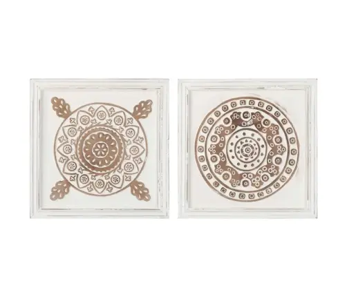 Sienas Paneļi, 2 Gab., Grebti Ar Rokām, Mdf, 40X40X1,5 Cm Vidaxl