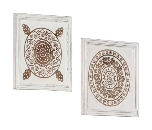 Sienas Paneļi, 2 Gab., Grebti Ar Rokām, Mdf, 40X40X1,5 Cm Vidaxl