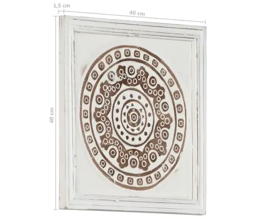 Sienas Paneļi, 2 Gab., Grebti Ar Rokām, Mdf, 40X40X1,5 Cm Vidaxl