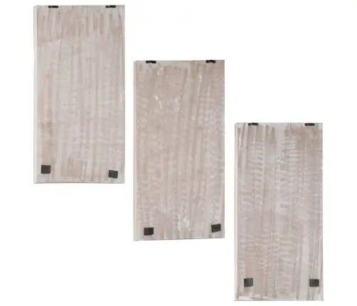 Sienas Paneļi, 3 Gab., Grebti Ar Rokām, Mdf, 40X60X1,5 Cm Vidaxl