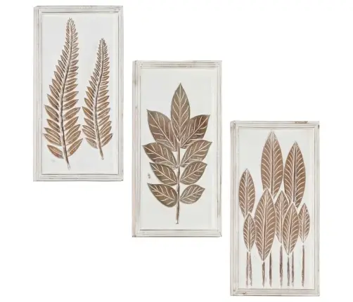 Sienas Paneļi, 3 Gab., Grebti Ar Rokām, Mdf, 40X60X1,5 Cm Vidaxl