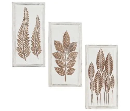 Sienas Paneļi, 3 Gab., Grebti Ar Rokām, Mdf, 40X60X1,5 Cm Vidaxl