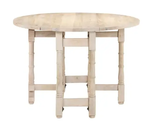 Virtuves Galds, Apaļš, 110X76 Cm, Mango Masīvkoks Vidaxl