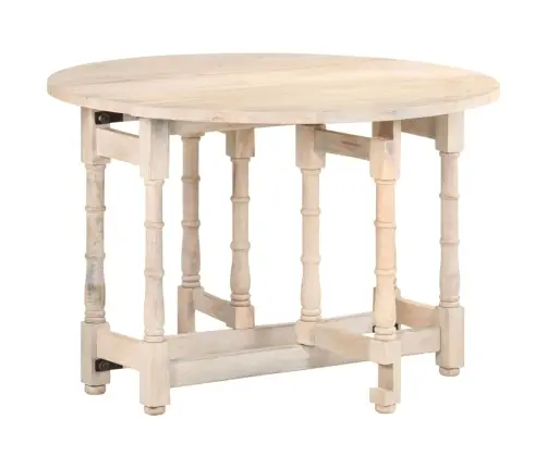 Virtuves Galds, Apaļš, 110X76 Cm, Mango Masīvkoks Vidaxl