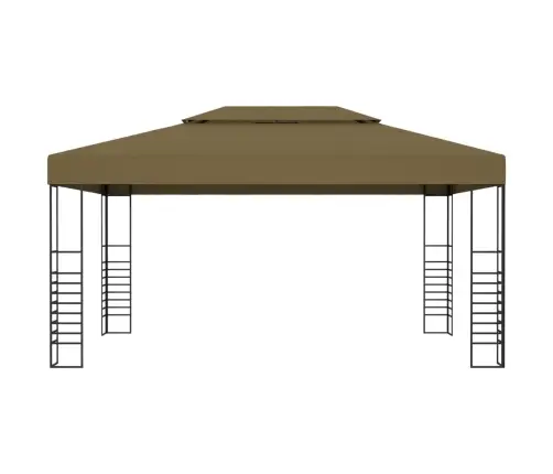 Dārza Nojume, 3X4 M, Pelēkbrūna, 180 G/M² Vidaxl