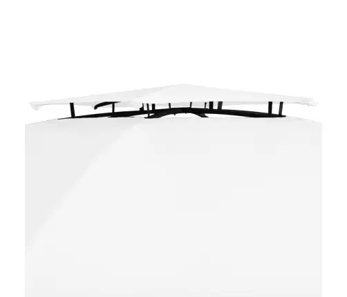 Dārza Nojume Ar Aizkariem, 360X312X265 Cm, Balta, 180 G/M² Vidaxl