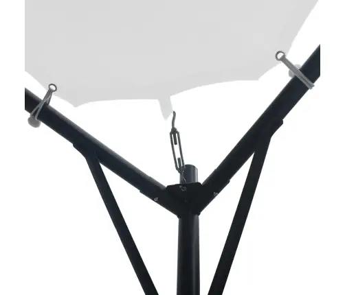 Varjualune 3 X 3 X 2,6 M Valge 180 G/M²