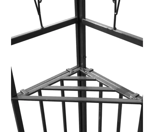 Dārza Nojume Ar Dubulto Jumtu, 3X4 M, Pelēkbrūna, 180 G/M² Vidaxl