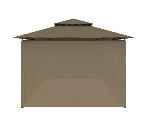 Pavėsinė Su Užuolaidomis, Taupe, 600X298X270cm 180G/M²