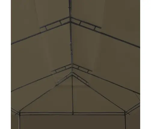 Pavėsinė Su Užuolaidomis, Taupe, 600X298X270cm 180G/M²