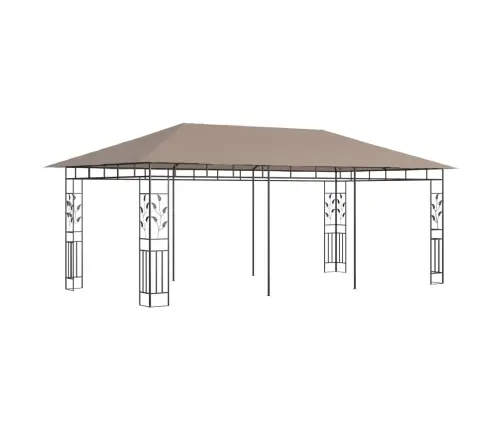 Pavėsinė Su Tinkleliu Nuo Uodų, Taupe Spalvos, 6X3X2,73M