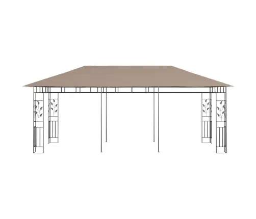 Pavėsinė Su Tinkleliu Nuo Uodų, Taupe Spalvos, 6X3X2,73M