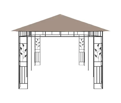 Pavėsinė Su Tinkleliu Nuo Uodų, Taupe Spalvos, 6X3X2,73M
