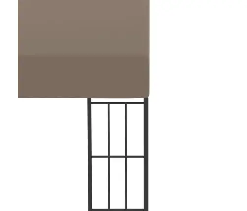 Seinale Kinnitatav Varjualune 4 X 3 M, Pruunikashall, Kangas