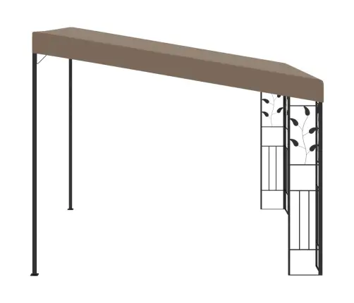 Seinale Kinnitatav Varjualune 3 X 3 X 2,5 M, Pruunikashall