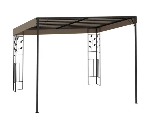 Seinale Kinnitatav Varjualune 3 X 3 X 2,5 M, Pruunikashall