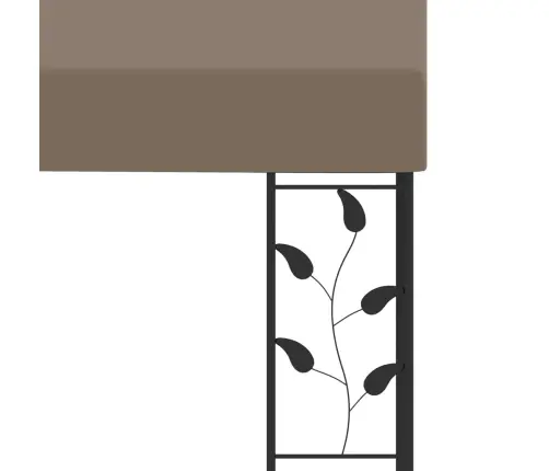 Seinale Kinnitatav Varjualune 3 X 3 X 2,5 M, Pruunikashall