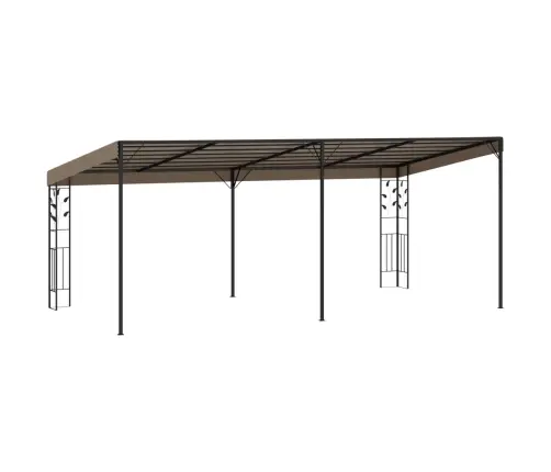 Prie Sienos Montuojama Pavėsinė, Taupe Spalvos, 6X3X2,5M