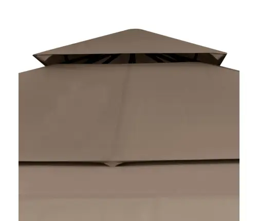 Varjualune, Topeltkatusega, 3X3X2,75 M, Pruunikashall, 180 G/M²