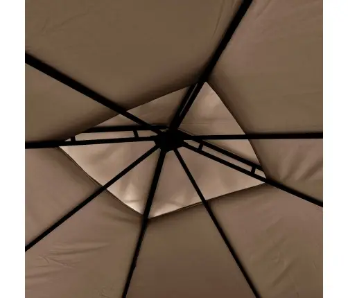 Varjualune, Topeltkatusega, 3X3X2,75 M, Pruunikashall, 180 G/M²