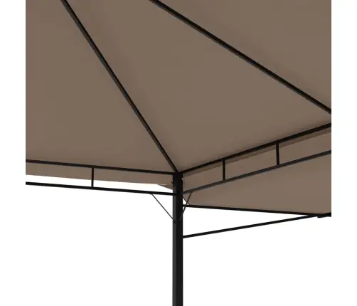 Varjualune, Topeltkatusega, 3X3X2,75 M, Pruunikashall, 180 G/M²