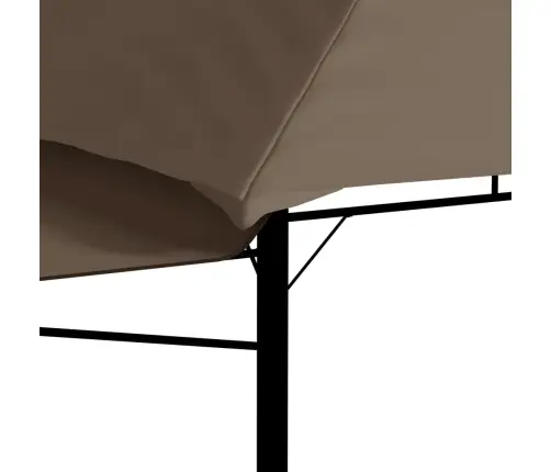 Varjualune, Topeltkatusega, 3X3X2,75 M, Pruunikashall, 180 G/M²