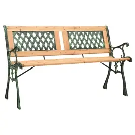 Dārza Sols, 122 Cm, Čuguns Un Egles Masīvkoks Vidaxl
