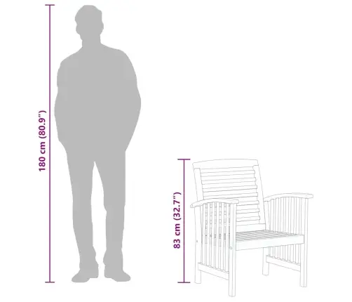 Dārza Krēsli, 2 Gab., Akācijas Masīvkoks Vidaxl