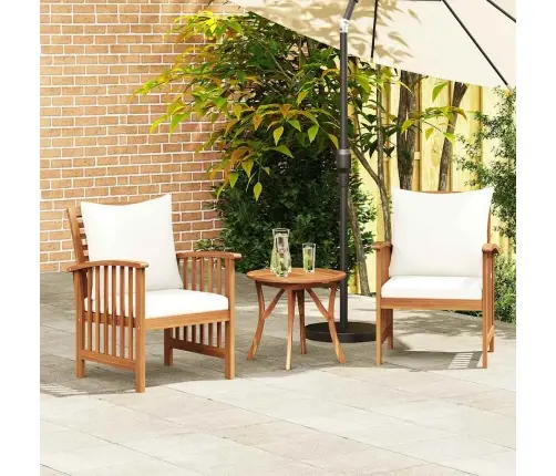 Dārza Krēsli Ar Matračiem, 2 Gab., Akācijas Masīvkoks Vidaxl