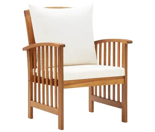 Dārza Krēsli Ar Matračiem, 2 Gab., Akācijas Masīvkoks Vidaxl