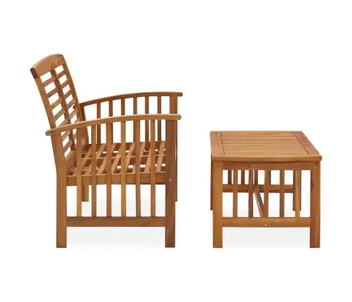 2-Daļīgs Dārza Atpūtas Mēbeļu Komplekts, Akācijas Masīvkoks Vidaxl