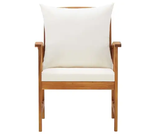 Dārza Krēsli Ar Matračiem, 2 Gab., Akācijas Masīvkoks Vidaxl