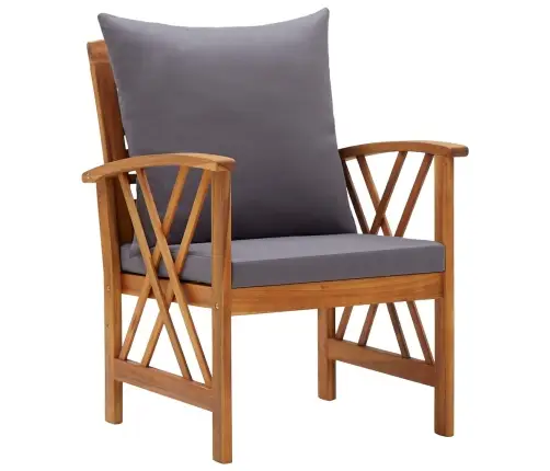 Dārza Krēsli Ar Matračiem, 2 Gab., Akācijas Masīvkoks Vidaxl